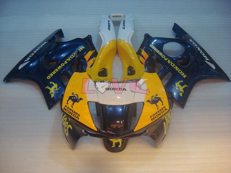 Customize - Yellow Blue White Fairings and Bodywork For 1995-1996 CBR600F3 #LF4534