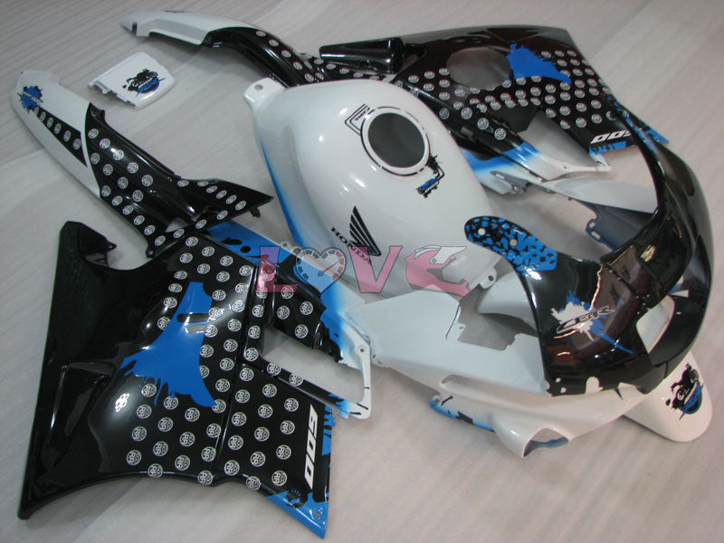 Customize - White Black Fairings and Bodywork For 1991-1994 CBR600F2 #LF4545