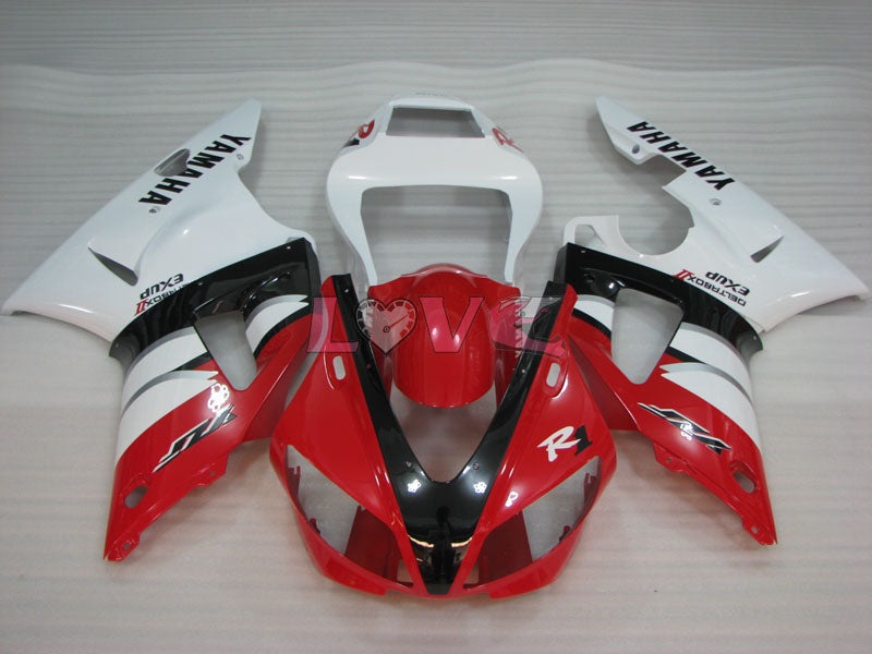 Factory Style - Red White Fairings and Bodywork For 2000-2001 YZF-R1 #LF3613