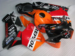 Repsol - Orange Black Fairings and Bodywork For 2003-2004 CBR600RR #LF4447