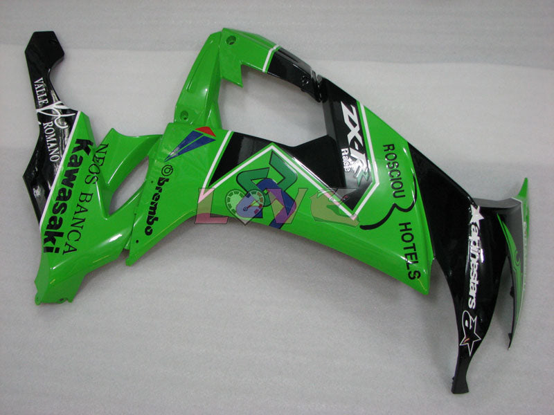 Customize - Green Black Fairings and Bodywork For 2008-2010 NINJA ZX-10R #LF3254