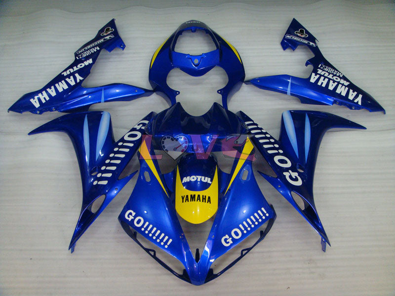 GO!!!!!!! MOTUL - Yellow Blue Fairings and Bodywork For 2004-2006 YZF-R1 #LF6999