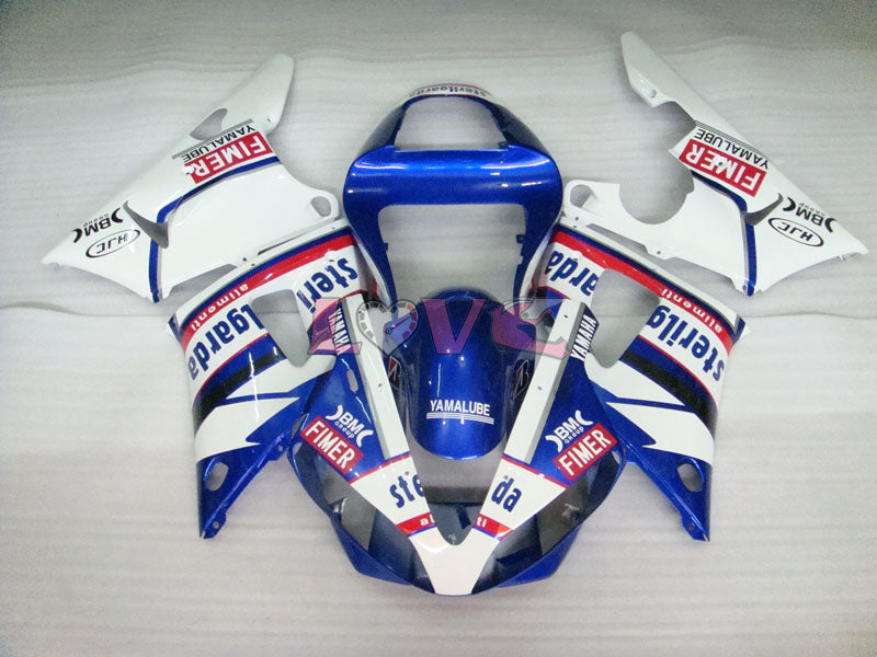 Sterilgarda - Blue White Fairings and Bodywork For 2000-2001 YZF-R1 #LF7045