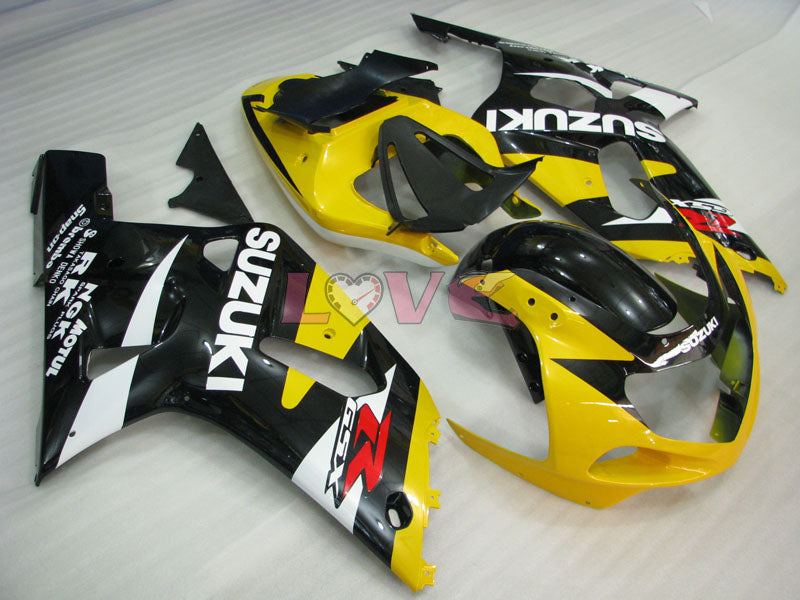 MOTUL - Yellow Black Fairings and Bodywork For 2001-2003 GSX-R600 #LF4252
