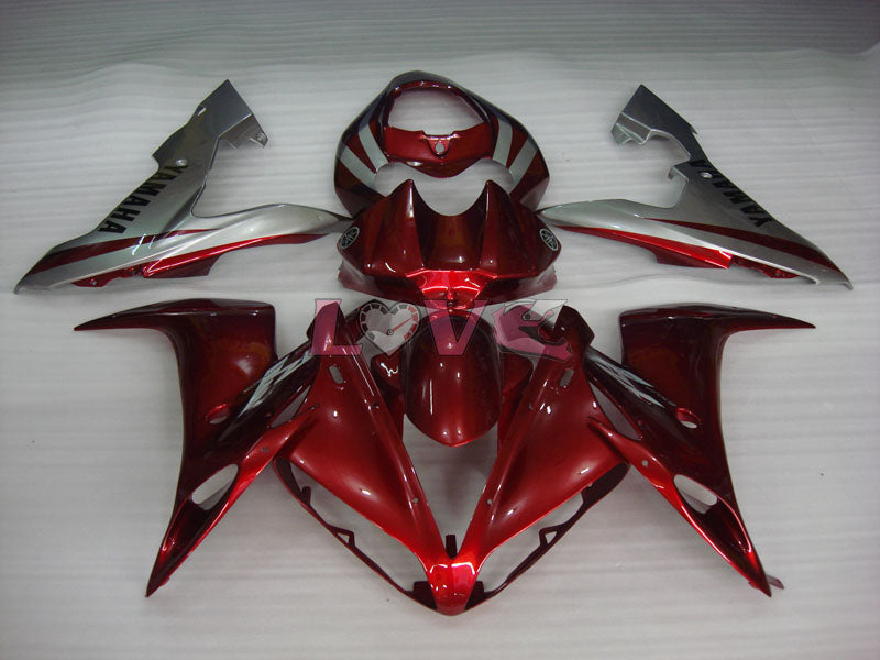 Factory Style - Red Grey Fairings and Bodywork For 2004-2006 YZF-R1 #LF3707