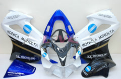Konica Minolta - Blue White Fairings and Bodywork For 2002-2013 VFR800 #LF5115