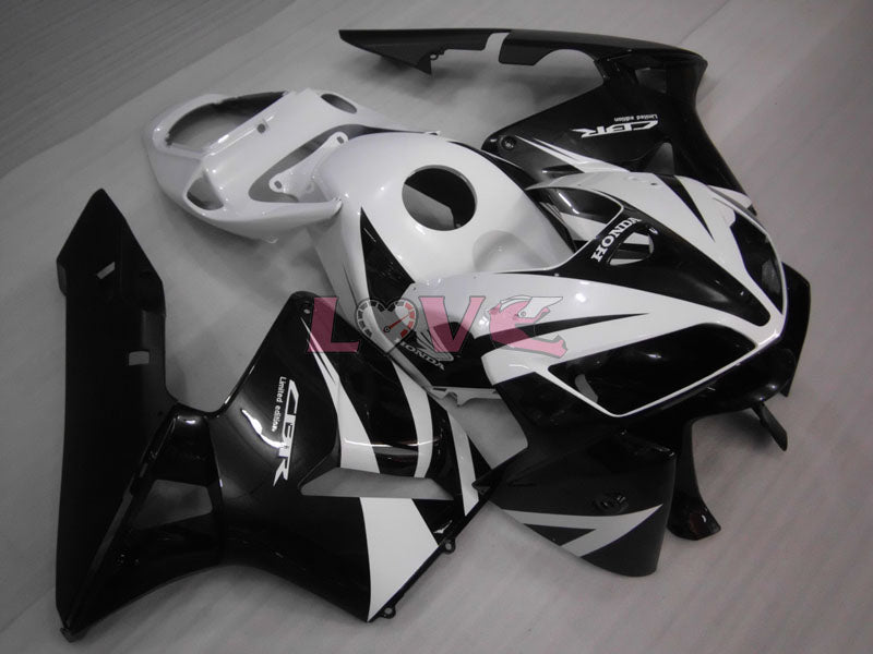 Factory Style - White Black Fairings and Bodywork For 2005-2006 CBR600RR #LF7533