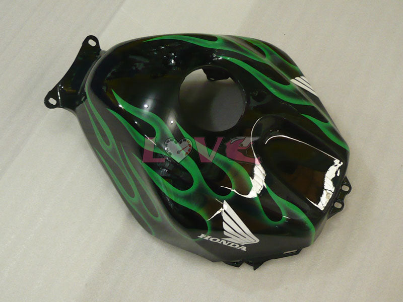 Flame - Green Black Fairings and Bodywork For 2003-2004 CBR600RR #LF4468