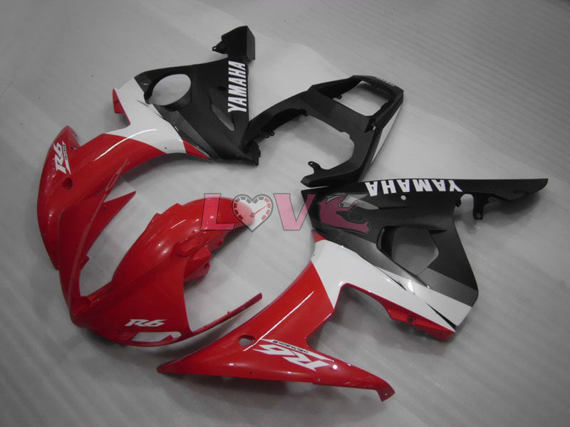 Factory Style - Red White Black Fairings and Bodywork For 2005 YZF-R6 #LF3516