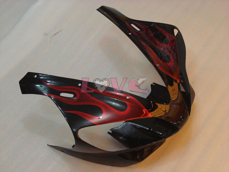 Flame - Red Black Fairings and Bodywork For 2000-2001 YZF-R1 #LF7062