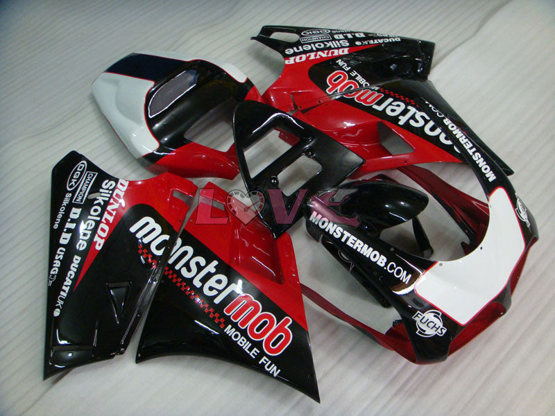 Monstermob - Red White Black Fairings and Bodywork For 1994-1998 916 #LF3163