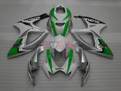 Factory Style - Green Silver Fairings and Bodywork For 2006-2007 GSX-R750 #LF6528