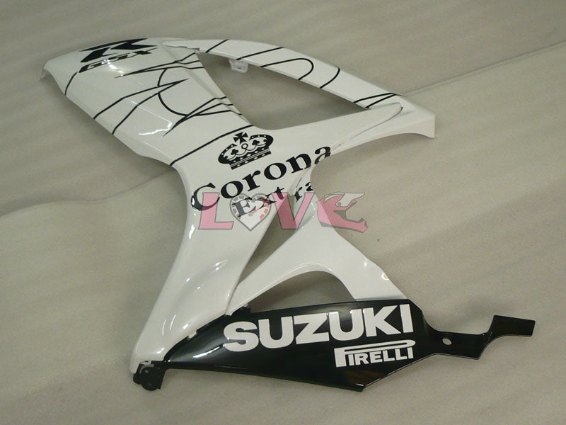 Corona - White Black Fairings and Bodywork For 2006-2007 GSX-R600 #LF6396