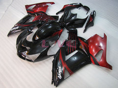 Factory Style - Red wine Black Fairings and Bodywork For 2006-2011 NINJA ZX-14R #LF3233