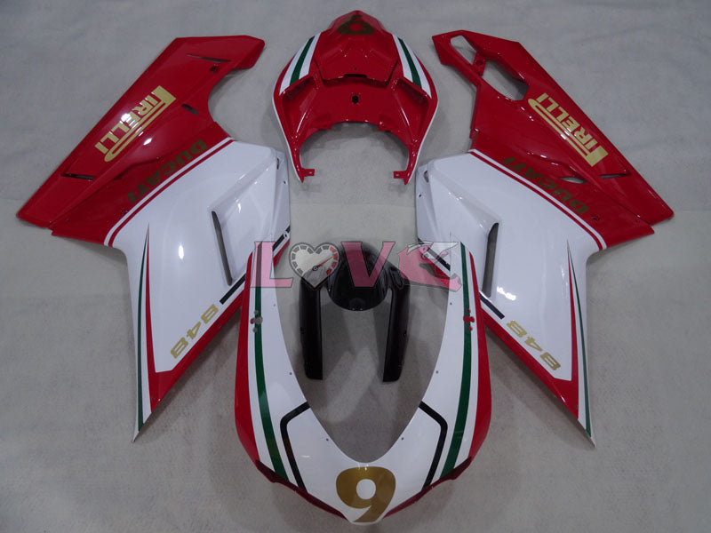 PIRELLI - Red White Fairings and Bodywork For 2008-2013 848 #LF3153