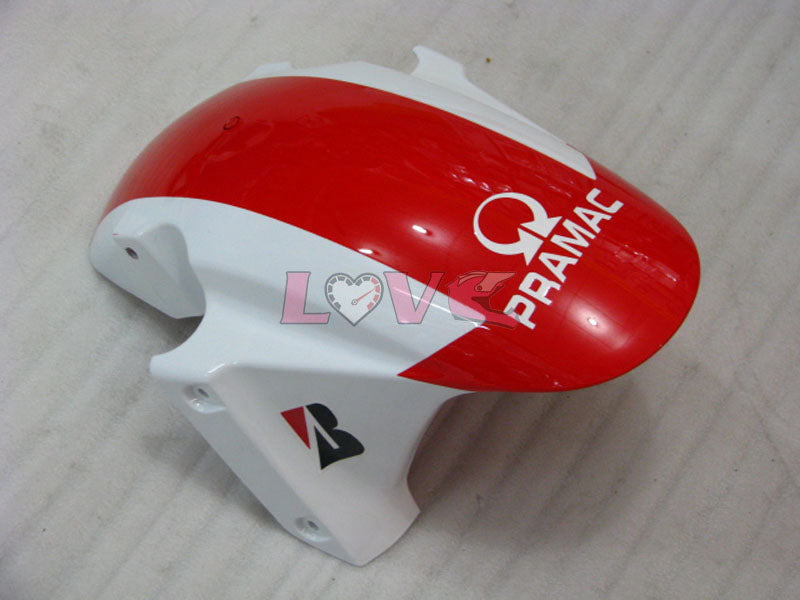 PRAMAC - Red White Fairings and Bodywork For 2003-2004 CBR600RR #LF5328