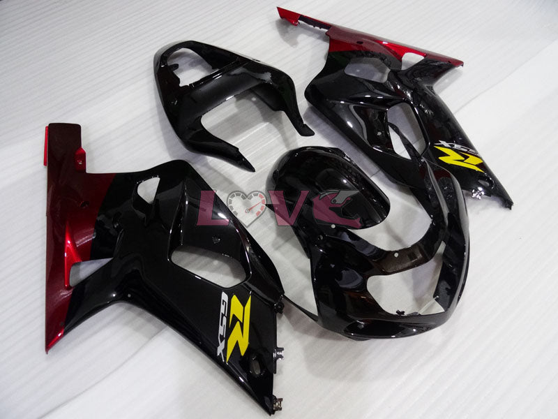 Factory Style - Red Black Fairings and Bodywork For 2000-2002 GSX-R1000 #LF4146