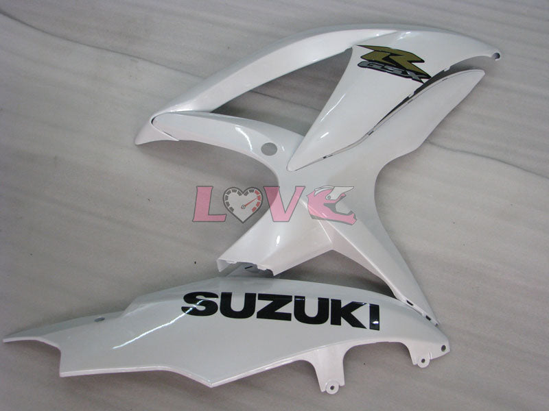 Factory Style - White Black Fairings and Bodywork For 2008-2010 GSX-R600 #LF3961