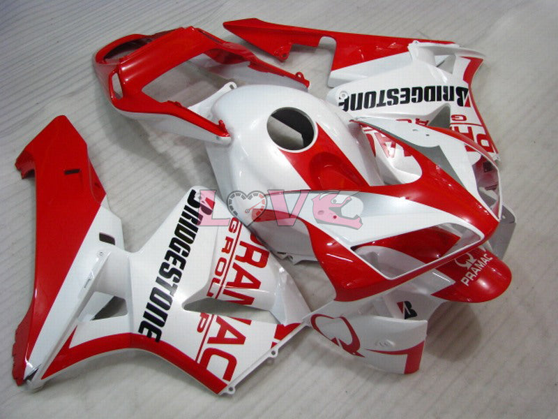 PRAMAC - Red White Fairings and Bodywork For 2003-2004 CBR600RR #LF5356