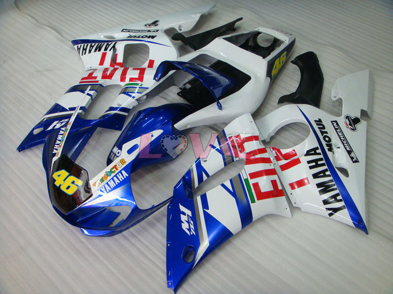 FIAT MOTUL - Blue White Fairings and Bodywork For 1998-2002 YZF-R6 #LF6844