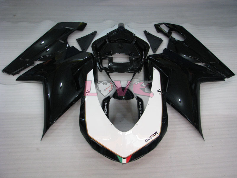 Factory Style - White Black Matte Fairings and Bodywork For 2008-2013 848 #LF5659