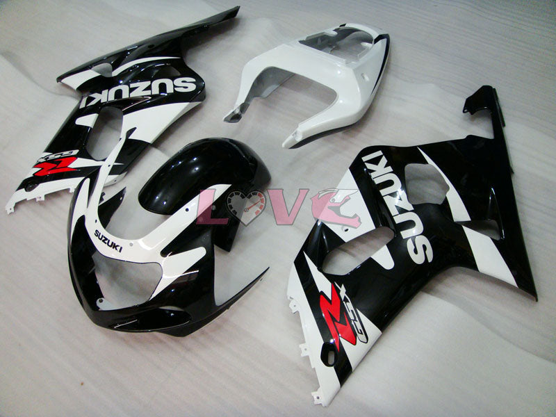 Factory Style - White Black Fairings and Bodywork For 2001-2003 GSX-R600 #LF6703