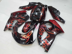 Flame - Orange Black Fairings and Bodywork For 1996-1999 GSX-R750 #LF4290