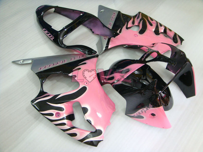 Customize - Black Pink Fairings and Bodywork For 2000-2002 NINJA ZX-6R #LF3327