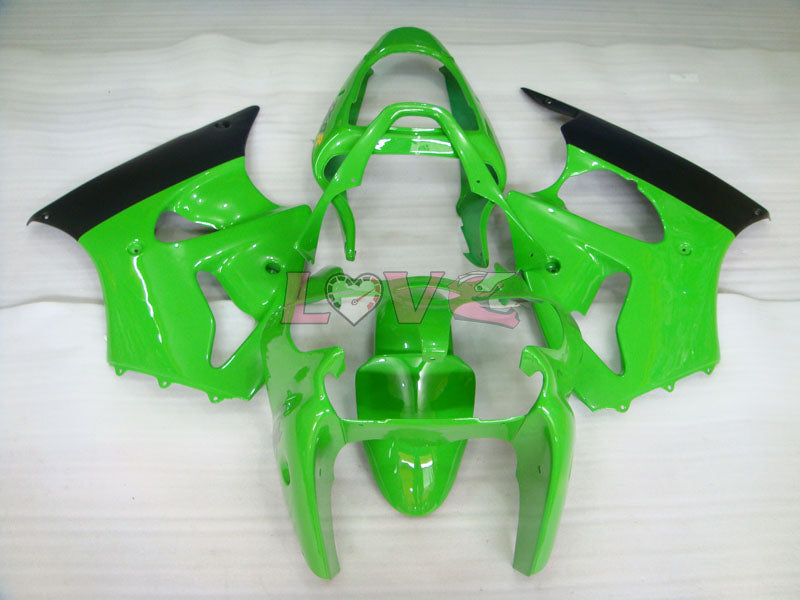 Factory Style - Green Black Fairings and Bodywork For 2000-2002 NINJA ZX-6R #LF6167
