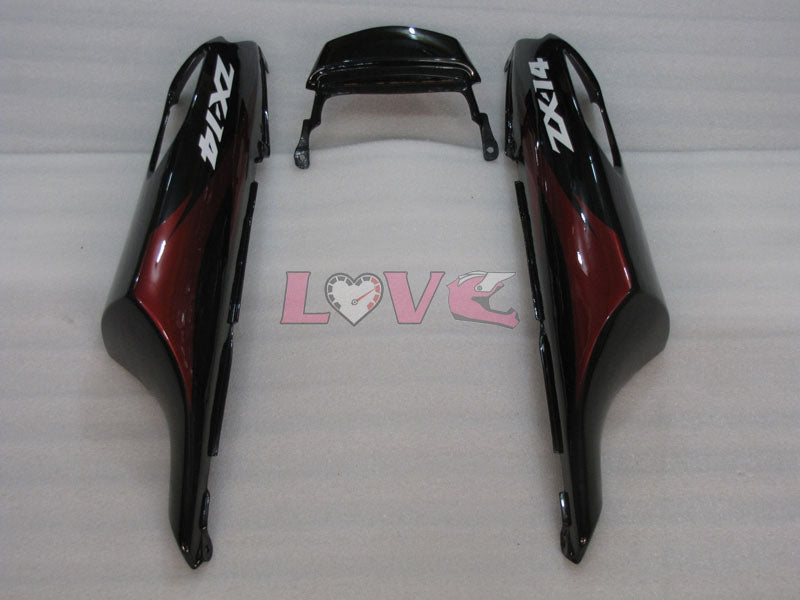 Factory Style - Red wine Black Fairings and Bodywork For 2006-2011 NINJA ZX-14R #LF3233
