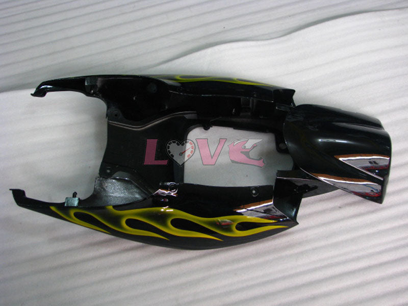 Flame - Yellow Black Fairings and Bodywork For 2006-2007 GSX-R600 #LF6352