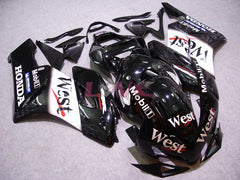 West - White Black Fairings and Bodywork For 2004-2005 CBR1000RR #LF7281