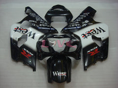 West - White Black Fairings and Bodywork For 2004-2005 GSX-R750 #LF6602