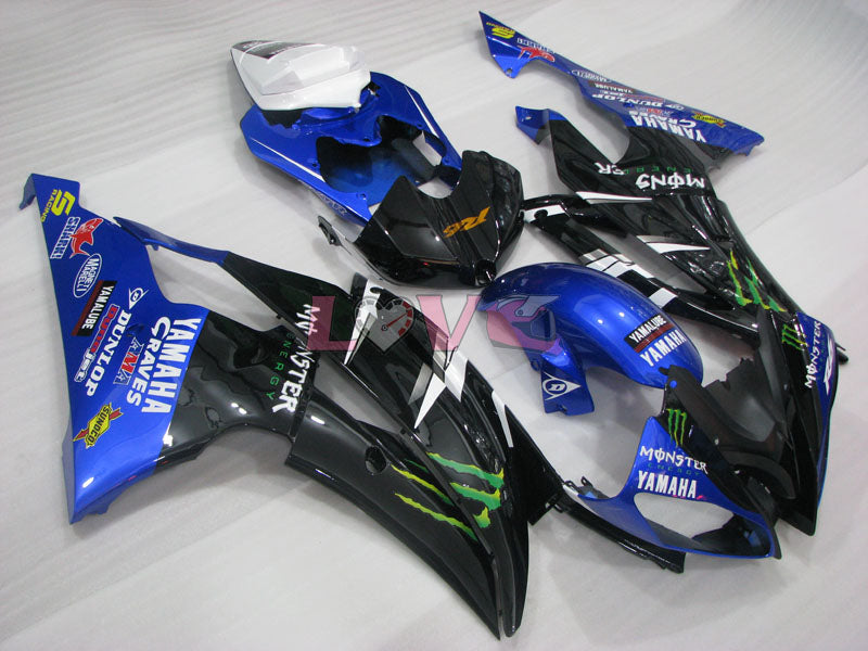 Monster - Blue Black Fairings and Bodywork For 2008-2016 YZF-R6 #LF3427