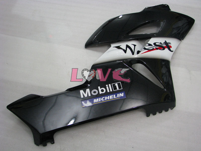 West - White Black Fairings and Bodywork For 2004-2005 CBR1000RR #LF4387