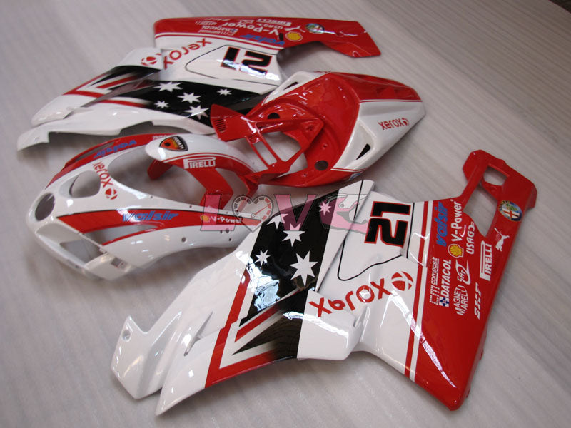 Xerox - Red White Black Fairings and Bodywork For 2003-2004 999 #LF3220