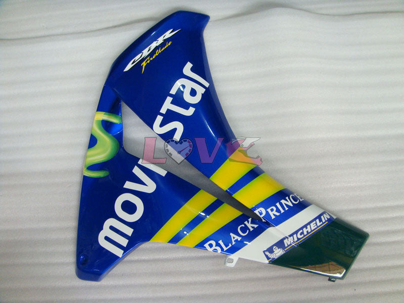 Movistar - Yellow Blue Fairings and Bodywork For 2008-2011 CBR1000RR #LF4327