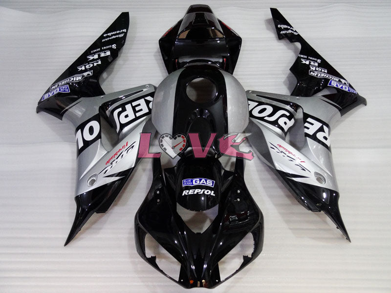 Repsol - Black Grey Fairings and Bodywork For 2006-2007 CBR1000RR #LF4364