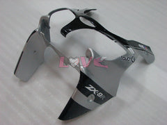 Monster - Black Silver Fairings and Bodywork For 2002-2003 NINJA ZX-9R #LF3291