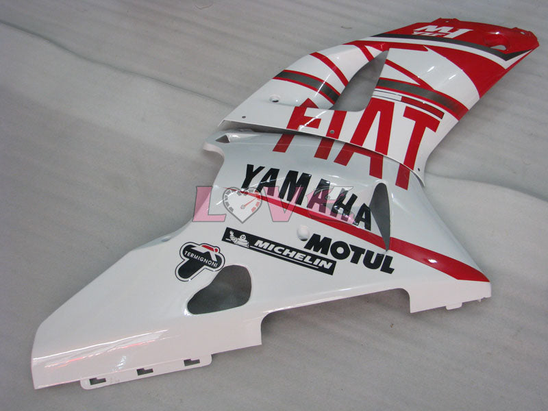 FIAT - Red White Fairings and Bodywork For 2000-2001 YZF-R1 #LF3624
