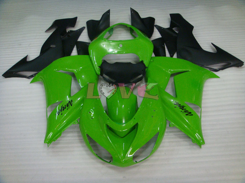 Factory Style - Green Black Fairings and Bodywork For 2006-2007 NINJA ZX-10R #LF6273