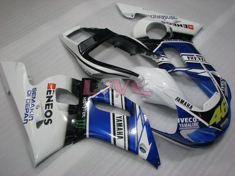 Monster - Blue White Black Fairings and Bodywork For 1998-2002 YZF-R6 #LF3370