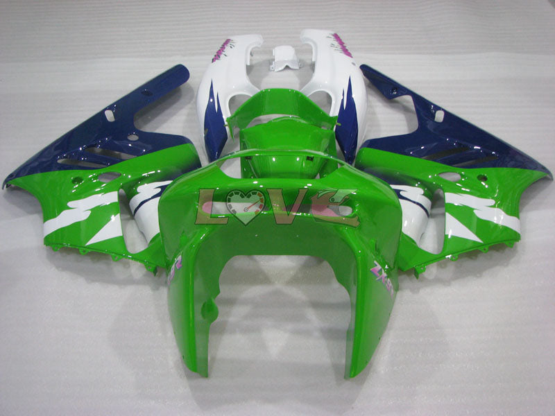 Factory Style - Green Blue White Fairings and Bodywork For 1994-1997 NINJA ZX-9R #LF3288