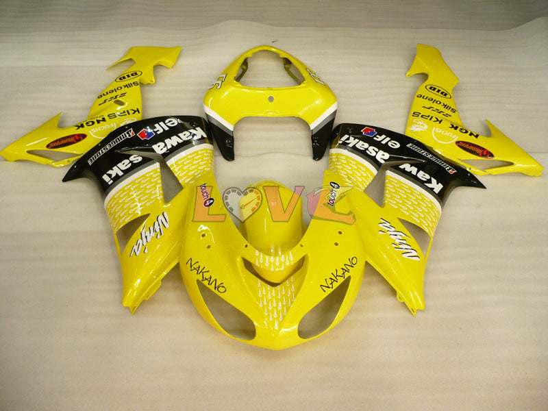 Nakano - Yellow Fairings and Bodywork For 2006-2007 NINJA ZX-10R #LF3268