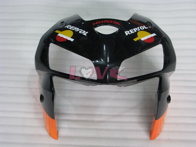 Repsol - Orange Black Fairings and Bodywork For 2005-2006 CBR600RR #LF4421