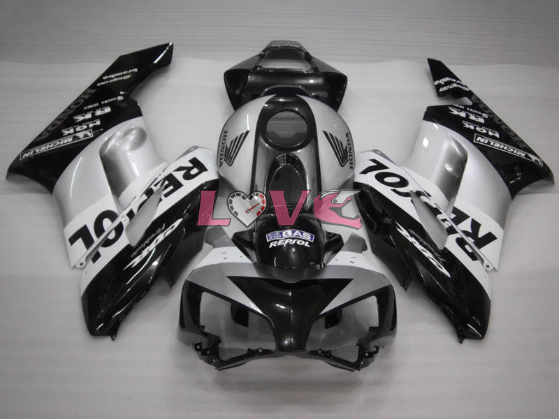 Repsol - Black Silver Fairings and Bodywork For 2004-2005 CBR1000RR #LF7297
