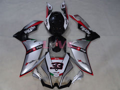 Bearacer - Red White Silver Fairings and Bodywork For 2004-2009 RS125 #LF3071