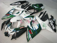 Corona - Green White Fairings and Bodywork For 2008-2010 GSX-R600 #LF3957