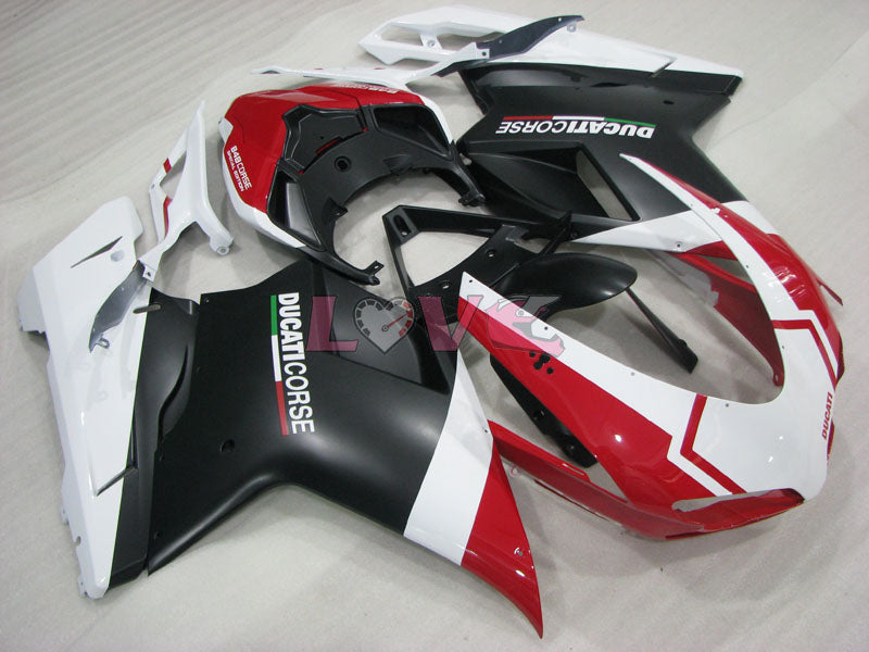 Factory Style - Red White Black Fairings and Bodywork For 2008-2013 848 #LF3152