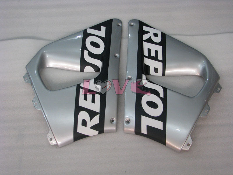 Repsol - Black Silver Fairings and Bodywork For 1994-1995 CBR900RR #LF3016